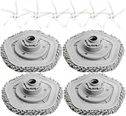[YBVABE] Mop Pads & Side Brush Kit for Dreame W10/W10Pro - 10Pack Washable Replacement Clean Moping Pads and Brush Side Replacement Accessories Robotic Vacuum Cleaner Kit