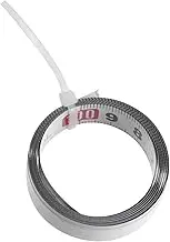 LOORGVEL 1M Self Adhesive Steel Miter Track Ruler Metric Scale Woodworking Measuring Tape Durable Wear Resistant Right to Left Measurement for Carpentry and DIY Projects