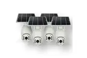 4x Elinz Wireless Solar Security 4G IP 1080P PTZ Outdoor Camera CCTV Waterproof Built-in Battery Pan Tilt Digital Zoom