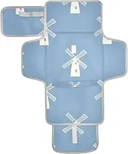 Reusable Portable Changing pad with Tissue Pocket Baby Portable Changing pad with Built-in Pillow