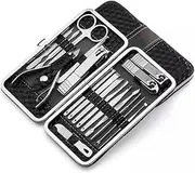 lskdnrufh Nail Clipper Set Adult Manicure Tools Set Personal Care Pedicure Knife Nail Clipper Set Home Nail Clippers Pliers Manicure Set(Black)