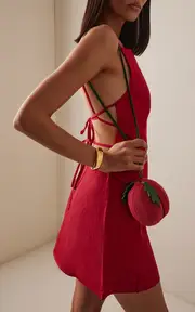 [STAUD] Campari Beaded Tomato Bag