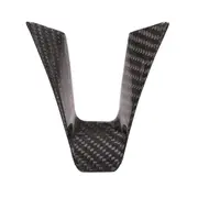 Steering Wheel Decoration Frame Cover Trim for Alfa Romeo Giulia Stelvio 2017 2018 2019 Accessories, ABS Carbon Fiber Carbon fiber pattern