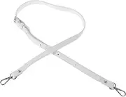 Veemoon Adjustable Bag Strap for Women Stylish Replacement Shoulder Strap with Silver Buckle for Messenger Travel and Gym Bags Comfortable Accessory White