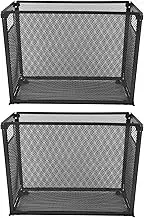 2pcs Mesh File Holder, Foldable Metal Mesh File Organizer, Desktop File Organizer, File Folder Holder, Document Holder Sorter Organization and Accessories for Office School