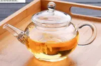 在飛比找樂天市場購物網優惠-耐高溫玻璃茶具花茶壺小容量掛簧竹節小壺帶過濾功夫泡茶壺杯