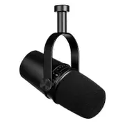 Professional MV7 Black USB Microphone Built-in Sound Card Desktop Notebook Computer 3.5mm/three-core XLR Wired Microphone