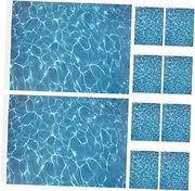 10pcs Fake Water Sheet DIY Water Grain Sticker Sturdy Stream Basing for Micro Landscape Plastic Decor