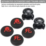 FPS Thumbstick Extender Death & Danger of KanjiRubber Silicone Grip Cover PS5