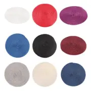 Straw Fascinators Hat Base DIY Colrful Pillbox Hat Percher Headwear