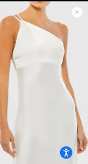 Mac Duggal 55385 White Long Dress Size 4 Retail $ 298