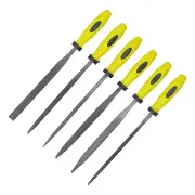 6x File Set Pointed Square Round Flat Bearing Steel Files SIL-1113