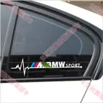 艾秋免運〠BMW汽車三角窗貼紙反光白色車身貼紙適用於 E46 E60 E70 E90 F01 F02 F10 F20
