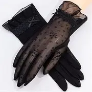 [LEIXIUSM] Thin Section Driving Ladies Cycling Breathable Sunshade Short Spring and Summer Gloves