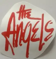 THE ANGELS VINYL STICKER 9.5cm x 9.7cm rock music aussie