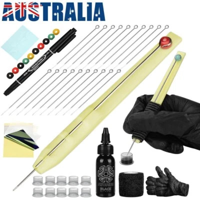 Hand Poke Pen Stick Tattoo Kit Clean Safe Tattoo Needles Grommets Ink