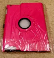 Tablet Ip 2 Newi 360 Swivel PU Leather Case Hot Pink