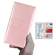 Car Registration And Insurance Card Holder Vehicle License Glove Box Document Organizer-Style 2