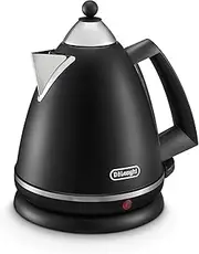 [De'Longhi] Argento Kettle KBX2016.BK1, With 360-Degree Swivel Base, Water Level Indicator, Cord Storage, Anti-Scale Filter, Stainless Steel, Capacity 1.7 L, 2000W, Black