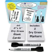 Imagine2Master 60 Blank Dry Erase Index Cards (3” X 5”). Comes with 2 Dry Era...