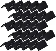 ULTECHNOVO 50pcs Packaging Deduction Corner Clamp Edge Protector Corner Protectors Carton Corner Protector Door Stopper Packaging Edge Protectors Rail Protector Guard Bumpers Plastic Black