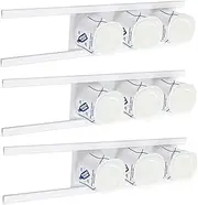6 Pcs Yogurt Organizer, coffee capsule Storage,Yogurt Holder with Self Adhesive Tapes, Yogurt Container,A Space Saving Way , for Multiple Sizes Yogurt and coffee capsule