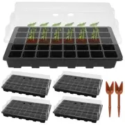 Seedling Trays Seed Starter Tray, 5-Pack Mini Propagator Plant Greenhouse Gro...