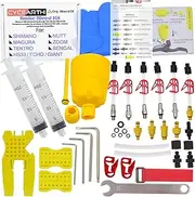 CYCEARTH Bicycle Brake Bleed Kit for Shimano TEKTRO MAGURA Zoom Bike Mineral Oil Hydraulic Disc Professional Tool Set