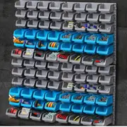 96 Bin Storage Rack Organiser Bolts Nuts Tool Shelving Detachable Wall Mounted
