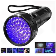 Ultra Violet Flashlight 395 nM 51 LED Light Aluminum UV Lamp Blacklight Torch