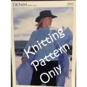 New Sirdar 5893 Denim Sport Aran Ladies Pullover Sweater Knitting Pattern
