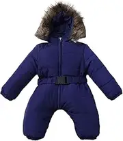 [Generic] Baby Rompers Warm And Cozy Winter Snowsuits For Little One Wide Application Cotton Baby Snowsuit Hooded Romper
