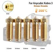 Heat-resistant Brass Nozzle for Anycubic Kobra 3 Volcano 3D Printer 0.2mm-1.0mm