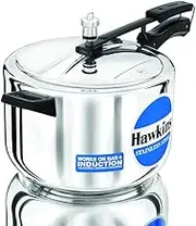 Hawkins Stainless Steel Induction Compatible Pressure Cooker, 8 Litre Capacity, Silver