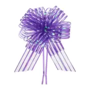 15pcs 6" Big Gift Wrapping Bows Organza Pull Bow Ribbon Chiffon Yarn Purple