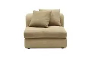 Fable Leather Armless Sofa