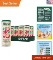 12-Pack Organic Sugar-Free Hibiscus Passionfruit Tea - Zero Calorie Refreshment