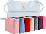 [Generic] Xoppia Bag Organizer compatible with Bottega Veneta Madison Bag. Felt Insert Liner for Women Handbag. (Beige, Style B: Side Zipper)