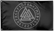 Valknut The Symbol Of Odin Flag 3x5 For Outdoors Garden Flags Banner Indoor Outdoor Yard Decoration Flag