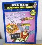 Star Wars learning fun book 1999 NEW Adding & more book Preschool-kindergarten