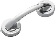 Install Suction Cup Silver Handrail ABS. Office Glass Door Bathroom Accessories Plastic Shower Handle