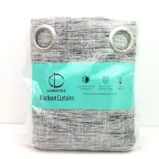 Lordtex Miami Energy Efficient Grey Grommet Blackout Panels Curtains BC003-5272