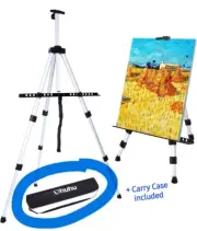 Ohuhu Portable & Adjustable Aluminum Art Easel w/ Carrying Case Included