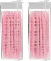 Healifty 2 Boxes Pp Interdental Brush Plaque Removal Brush Tooth Cleaning Tool Braces Wax Picks for Teeth Cleaning Floss Picks Gum Pp Small Toothbrush Soft Fur Travel