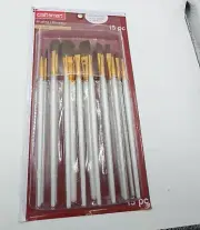 CRAFT SMART 15 PC camelon brushes, super value pack NIB