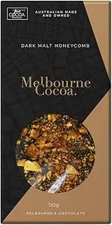 Melbourne Cocoa - Dark Malt Honeycomb Chocolate Block, 110g