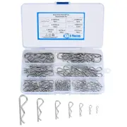 Cotter Pins Assortment Kit, Split Cotter Pins, Hair Pin R Clips, Heavy Duty R Cl