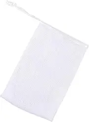 Ipetboom 10pcs Soap Foaming Net Pouch Soap Foaming Comfortable Texture Drawstring Design