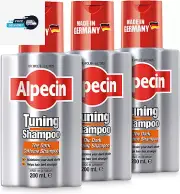 Alpecin Tuning Shampoo 3X 200Ml | Preserves Natural Hair Colour and Supports Nat