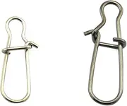 Generic Pcs Fishing Safety Pin Connectors Metal Material Size Fishing Swivel Connector Lure Pin for Angler Convenience